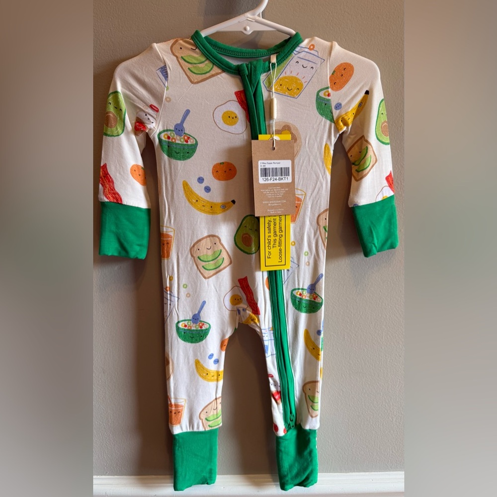 Angel Dear Breakfast 2 Way Romper 0-3 months